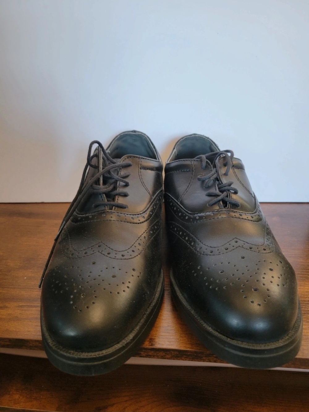 Red Wing Shoes Black Leather Brogue Derby Oxfords Steal Toed